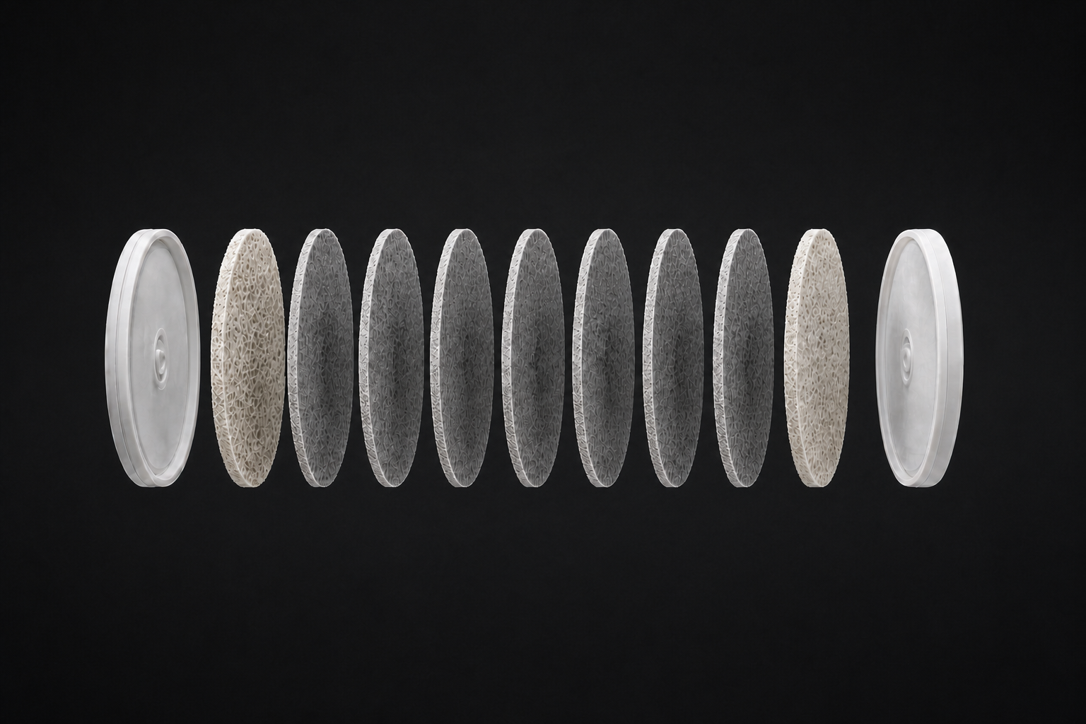Aufbau des flachen Filopur C1 Filters